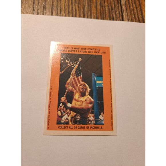Vintage 1987 WWF Macho Man Randy Savage Elizabeth Sticker Puzzle Trading Card 4 - Picture 2 of 2